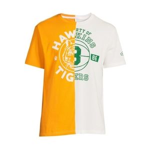 Stranger Things Men's Double Hawkins Hoops T-Shirt M (38-40)